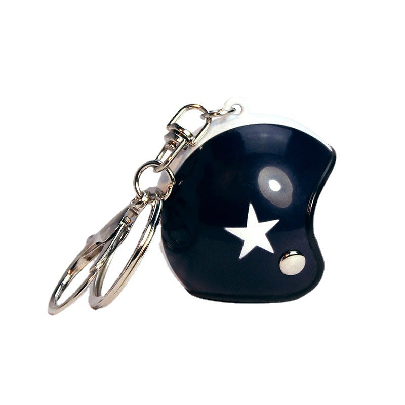 Wholesale small helmet car keychain hat